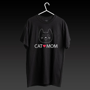 T-shirt Chat Maman Mère Amour Maman Kitty Mignonne Mignonn