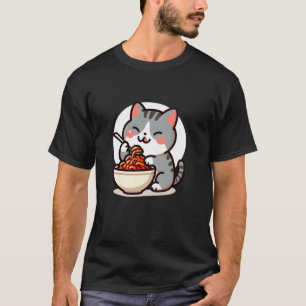 T-shirt Chat mangeant du kimchi