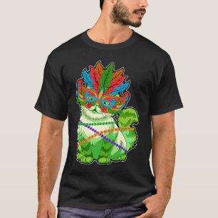 T-shirt chat mardi gras Festival Face Mask 2021 I Love Mar