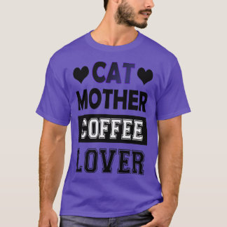 T-shirt chat mère amateur de café 85