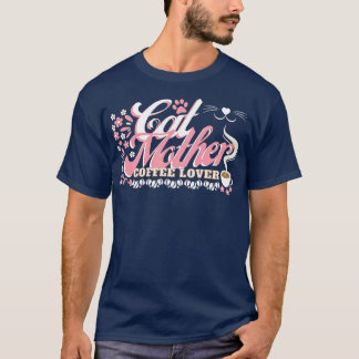T-SHIRT CHAT MÈRE CHEMISE AMOUREUSE DU CAFÉ