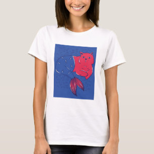 T-shirt Chat Mermaid