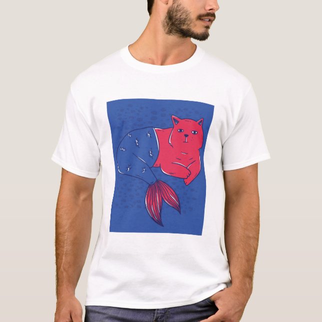 T-shirt Chat Mermaid (Devant)