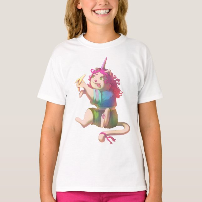 T-shirt chat mignon (Devant)