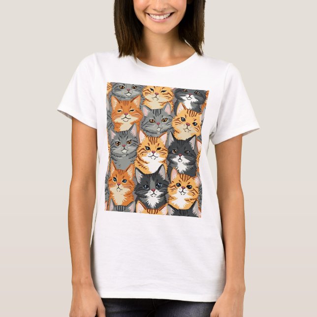 t-shirt chat mignon (Devant)