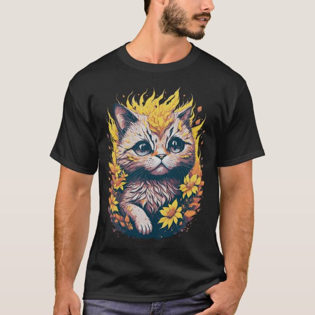T-shirt Chat mignon (Devant)