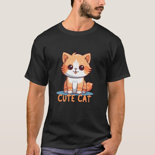 T-shirt chat mignon (Devant)
