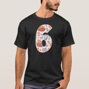 T-shirt Chat Mignon 6ème Anniversaire Chats Propriétaire