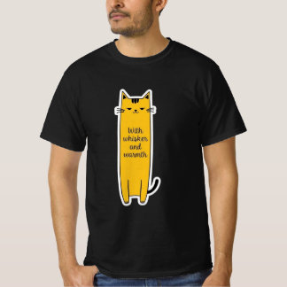 T-shirt Chat Mignon avec la Chaleur des Moustaches Design 
