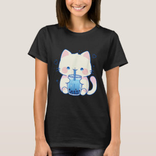 T-shirt Chat Mignon Boba Japonais Adorable Esthétique Fill