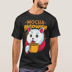 T-shirt Chat Mignon Boit Café Citation Chat Buvant Kitty M