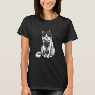 T-shirt Chat Mignon Chat Chaton Coeur Mignon