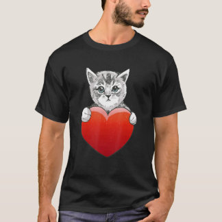 T-shirt Chat Mignon Chaton Amour Chat Sauvetage Adoption