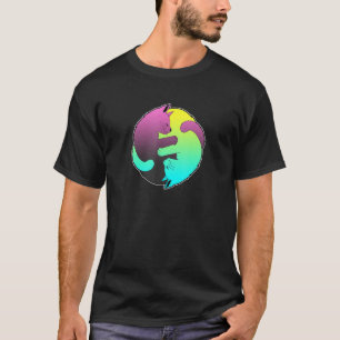 T-shirt Chat Mignon Chats Ying Yang Yin Yang 4