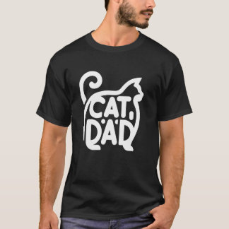 T-shirt Chat Mignon Chaud Patte Papa Drôle Graphique Homme