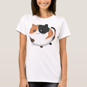 T-shirt Chat mignon de minou de calicot de Kawaii