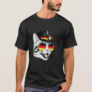 T-shirt Chat mignon Drapeau allemand Fierté Oktoberfest Al