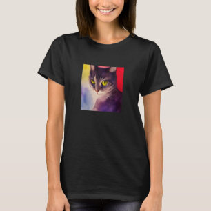 T-shirt Chat mignon Visage Sweet Kitty Feline Meow Pet W