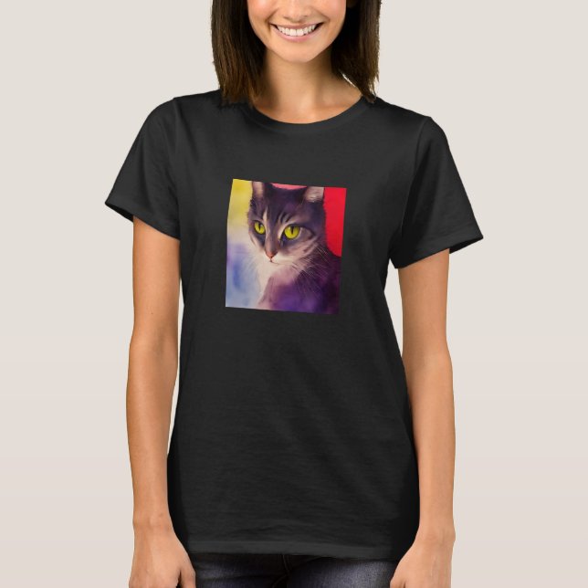 T-shirt Chat mignon Visage Sweet Kitty Feline Meow Pet W (Devant)