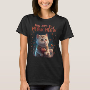 T-shirt Chat mignon Vous Êtes Mon Meow Meow Couples Saint 