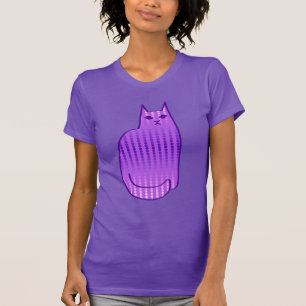 T-shirt Chat moderne du milieu du siècle, orchidée et viol