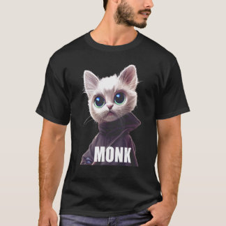 T-shirt Chat moine Kitten Merchandise Article monastère Mo