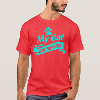 T-shirt Chat Mon Chat Est Mon Thérapeute