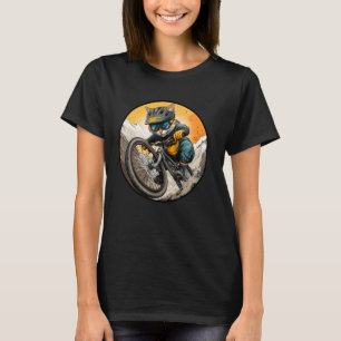 T-shirt Chat motard vélo chat