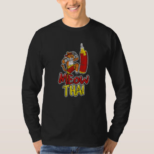 T-shirt Chat Muay Thai Miaou Thaï Muay Thai Combattant Kic