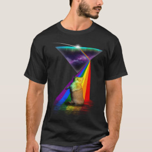 T-shirt Chat Munchkin Prisme Rétro Vintage