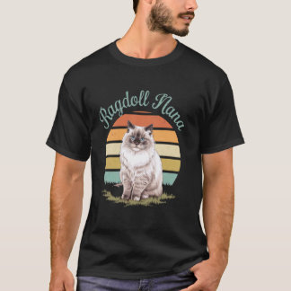 T-shirt Chat Nana Ragdoll Chat Fête des Mères Amateur de R