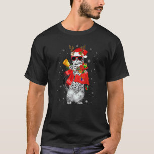 T-shirt Chat Noël 2022 Renne Chapeau de Père Noël Chat Noë