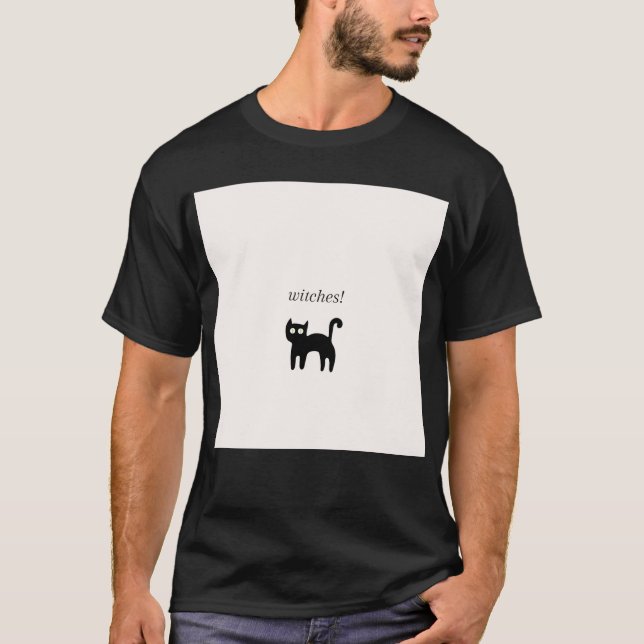 T-shirt Chat noir (Devant)