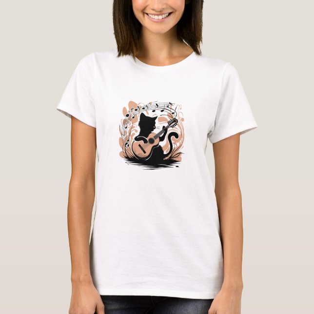 T-shirt - Chat noir (Devant)