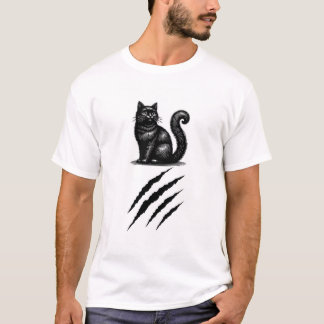 T-shirt chat noir