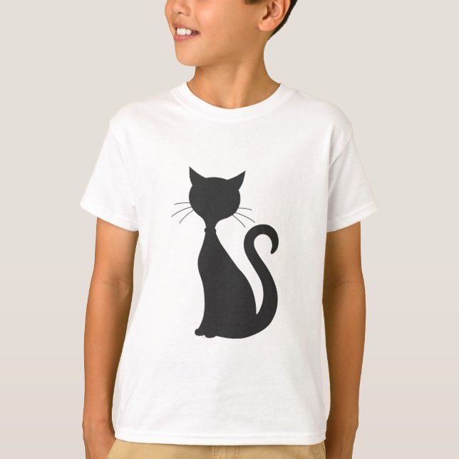 T-shirt Chat noir (Devant)