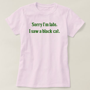 T-shirt Chat noir amusant