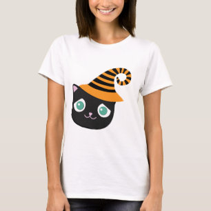 T-shirt Chat noir aux yeux tristes et Casquette lunatique