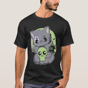 T-shirt Chat Noir Avec Article Magique Pour Cuisinière Et 