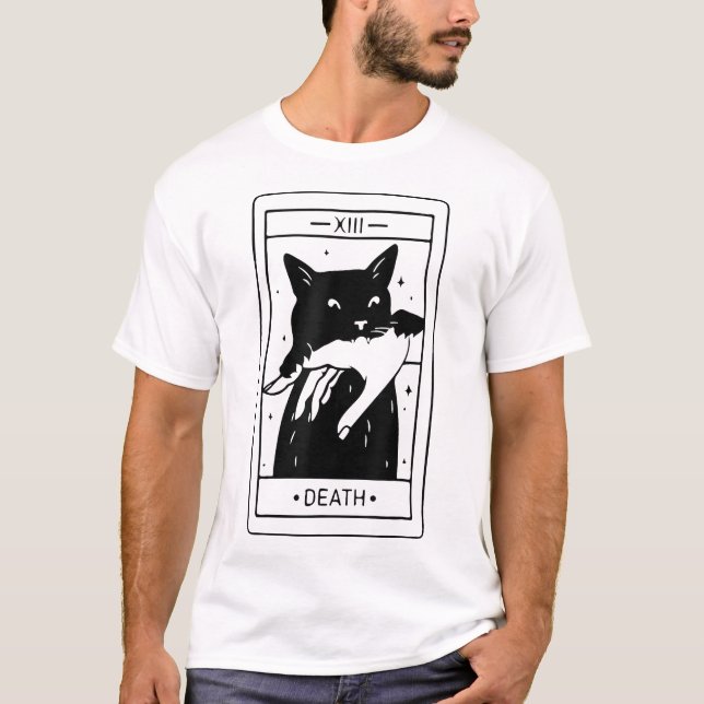 T-shirt Chat Noir Cadeau Halloween Pour Hommes Femmes Enfa (Devant)
