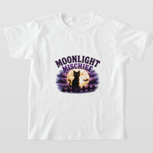 T-shirt 🐈‍⬛ Chat noir de Halloween au clair de lune 🌕