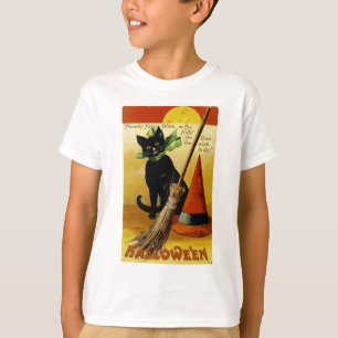 T-shirt Chat noir d'Halloween