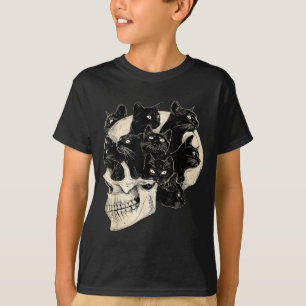 T-shirt Chat noir drôle d'Halloween Chats vintage