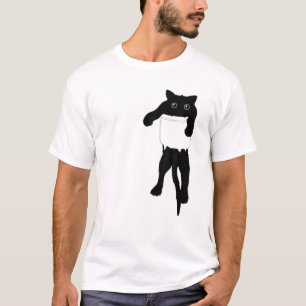 T-shirt Chat Noir Funny Chat Pocket Chat Cute Chat