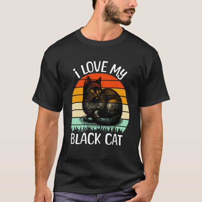 T-shirt Chat Noir Grumpy Chat Noir (Devant)