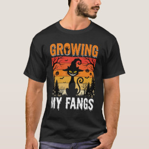 T-shirt Chat Noir Halloween Croissance De Mes Crocs