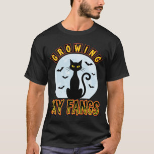 T-shirt Chat noir Halloween qui fait pousser mes crocs