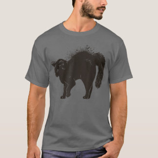 T-shirt Chat noir Halloween vintage