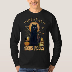 T-shirt Chat noir Halloween vintage C'est juste un tas de