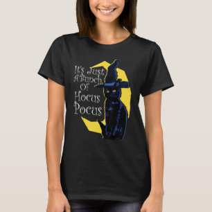 T-shirt Chat noir Halloween vintage C'est juste un tas de